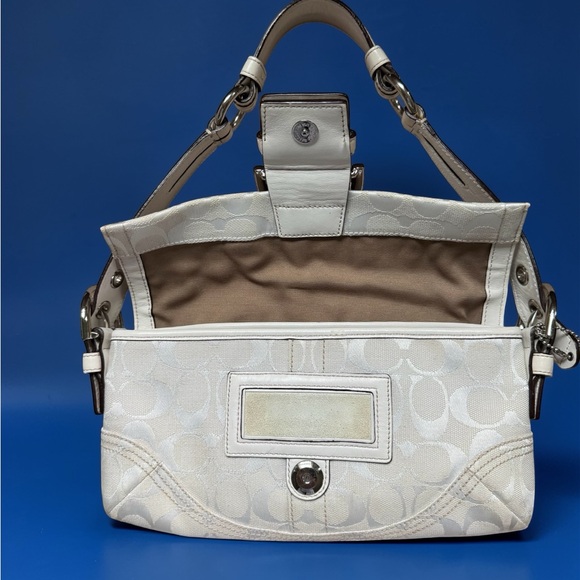 Coach Y2k Ivory Jacquard Signature Soho Braided Shoulder Bag - Picture 4 of 10